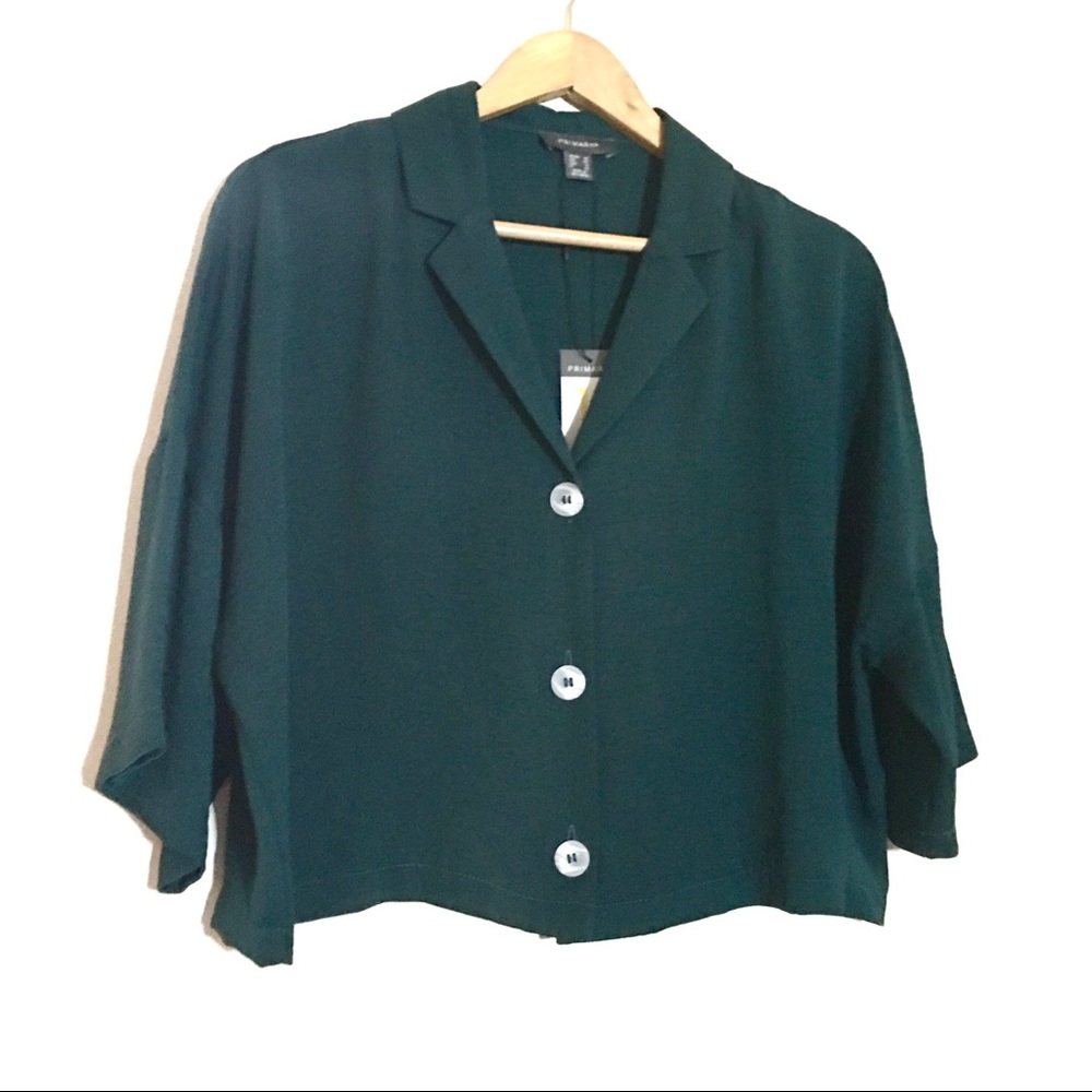 Primark Cropped Button Down Top